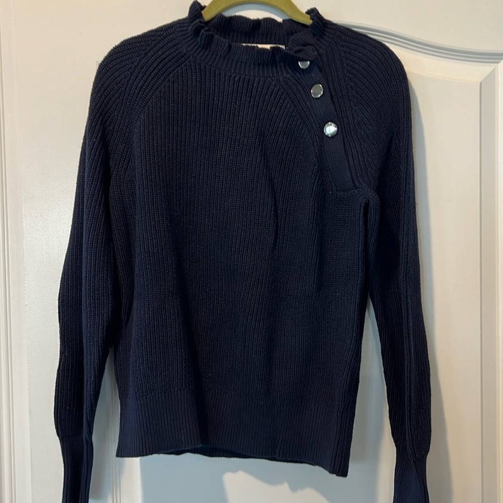 New LOFT Navy Knit Sweater